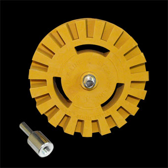 GPI 4'' RUBBER WHEEL WITH ARBOR - M603 